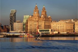 Liver Building view from The Mersey