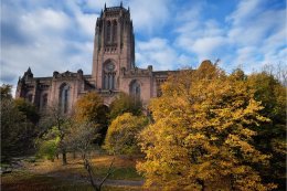 Liverpool Cathedral Autumn scene