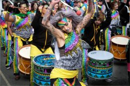 Liverpool Samba vibe on St Patricks Day