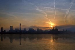 Misty morning on the Mersey