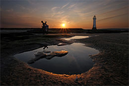 New Brighton at sundown
