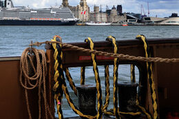 On the ropes in Mersey Ferry