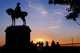 Pier Head silouette at sunset