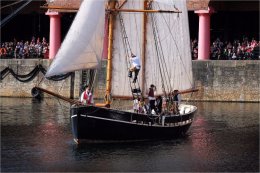 Pirates onThe Dock in Liverpool