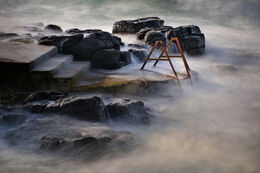 Portstewart Herring Pond at high tide
