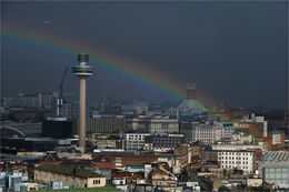 Rainbow over Liverpool