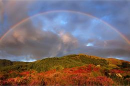 Rainbow over Slieve Martin at Cloughmore Co. Down