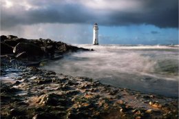 Rough seas at Perch Rock