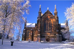St Patrick's CoI Cathedral in snow