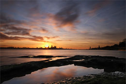 Sunrise over Liverpool