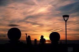 Sunset at Pier Head Liverpool