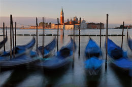 Venetian Gondolas at Dawn