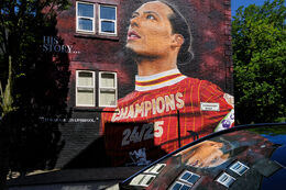 Virgil Van Dijk mural