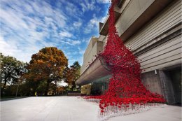 Weeping Window of Poppies at The Ulster Museum