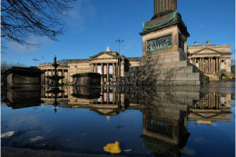 William Brown Street reflection in Liverpool