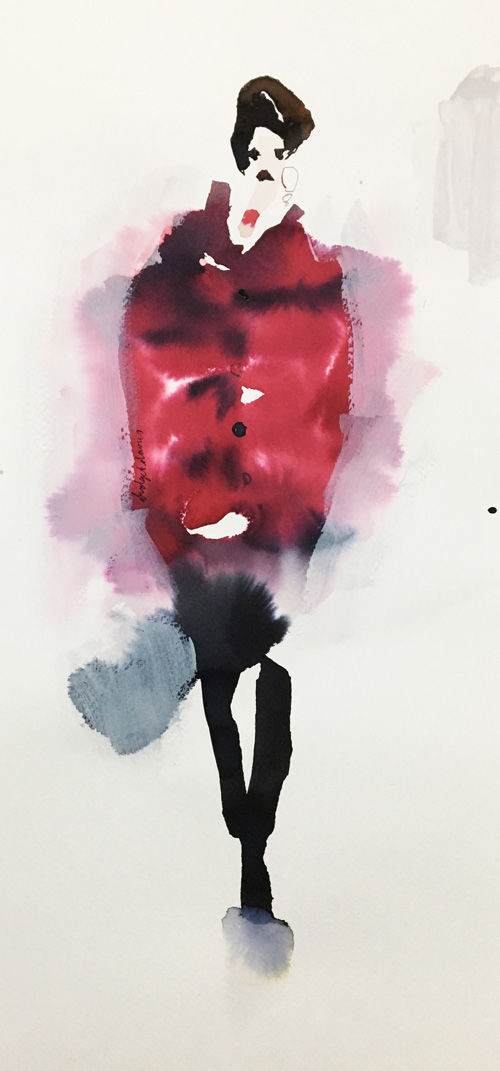 Dark Red Coat