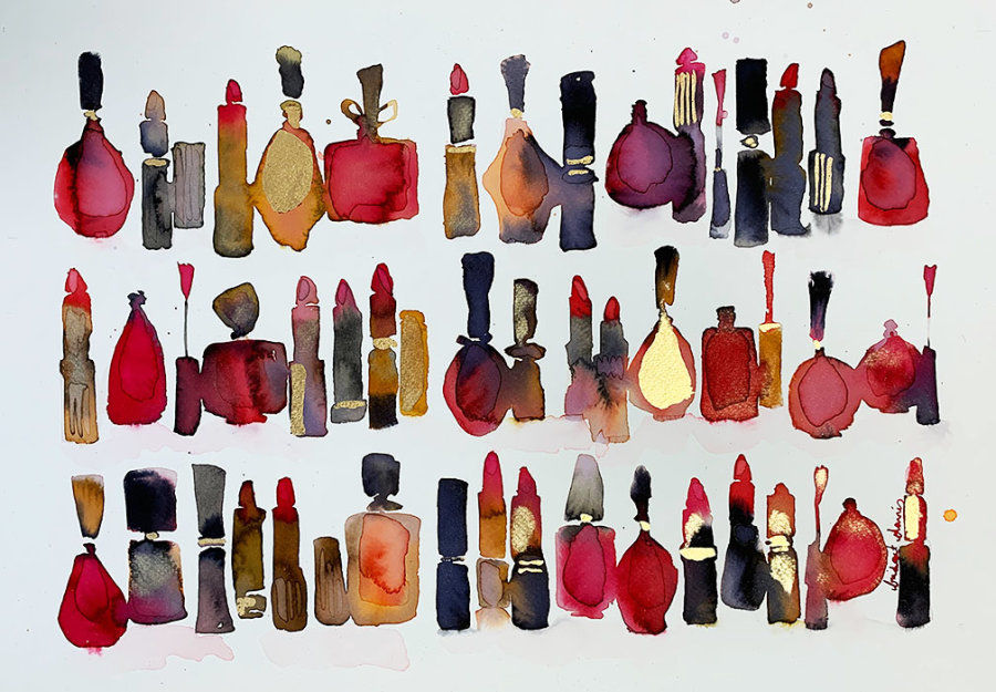 Red Lipsticks and Nail Polishes