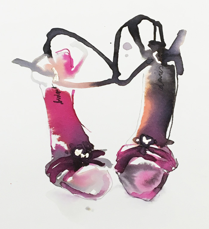 Pink Strappy Sandals