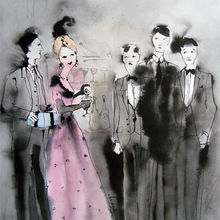 She liked her Champagne and her men!