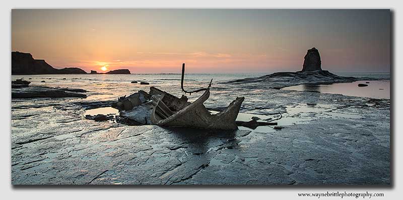 As the Sun Sets - Saltwick Bay - W5D31144
