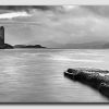 Castle Stalker - Black & White - Panorama
