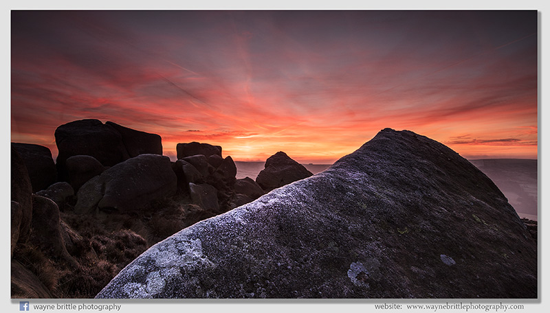 Frost, Rocks and the light of dawn