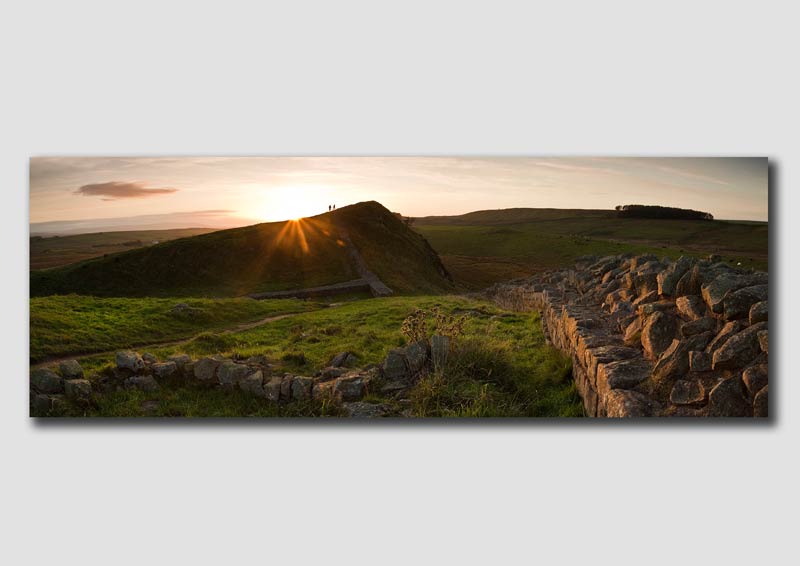 Hadrians Wall Sunset - Panorama - NP140