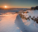 Sunrise and Snowdrifts on Hadrians Wall - Northumberland NS8068