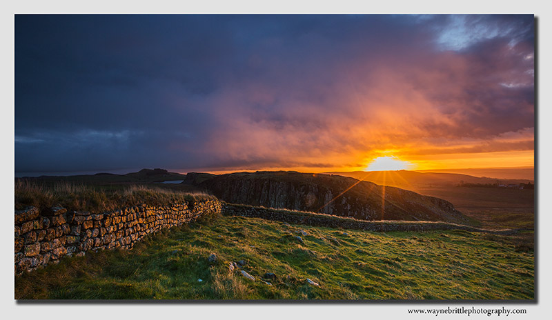 Hadrians Wall - Drama at Sunrise - W5D37330