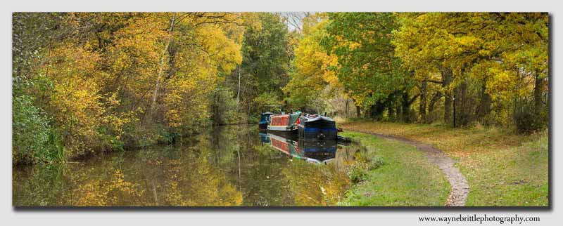 Trent and Mersey Autumn Canal Panorama - Staffordshire - SPW5D3