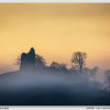 Tutbury Castle, mist and light