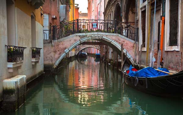 Venice Canal and Gondala - V5985