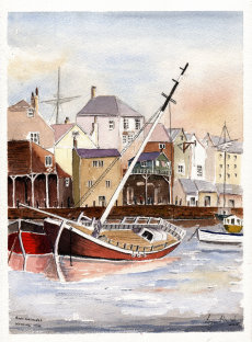 Boat at Anchor Rising Tide