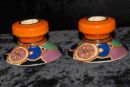 Pair Sliced Fruit Candlesticks