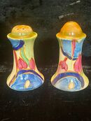 Clarice Cliff Blue Chintz Cruets (NEWLY LISTED)