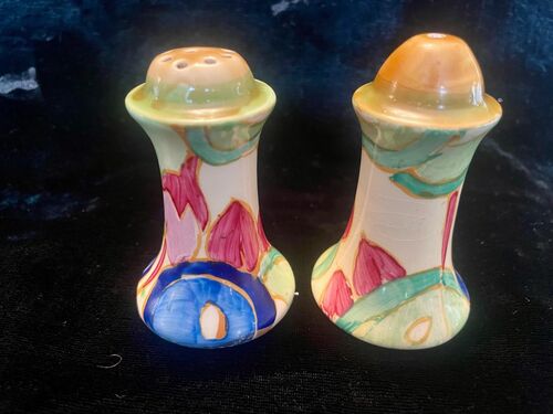 Blue Chintz Salt & Pepper (reverse)