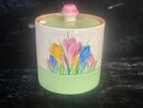 Clarice Cliff Cylindrical Preserve - Spring Crocus (NEWLY LISTED)