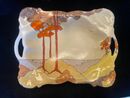 Clarice Cliff tray/bowl hand painted in Coral Firs (NEWLY LISTED)