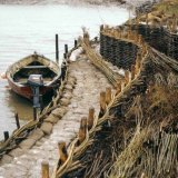 Burnham Willow Erosion Project. Using a Brancaster Flat at Burnham Overy Staithe