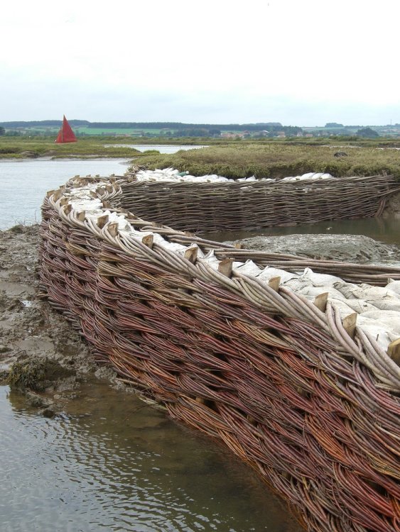 Burnham Willow Erosion Works Project. Burnham Overy Staithe