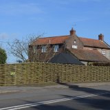 Burnham Willow woven willow fencing.