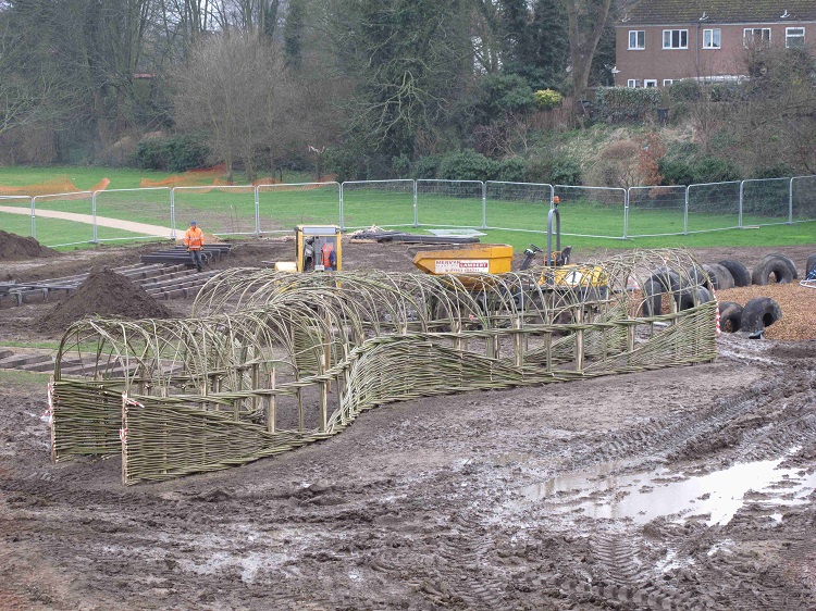 Living Willow Tunnel for Norwich City Council by Burnham Willow