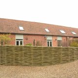 Burnham Willow woven willow fence.