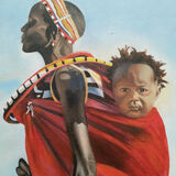 Maasai Mother and Baby