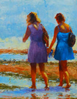 Time for a Chat oil 10"x14"