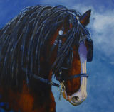 Heavy Mane 24" x 24" acrylic on 3D canvas