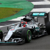 Lewis Hamilton's car driven by Ocon