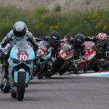 Ducatis' at the chicane