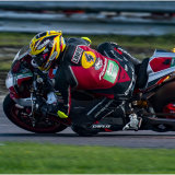 Dan Linfoot with a massive flame out