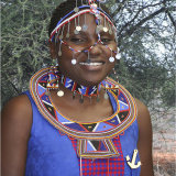 Kenyan Lady in tribal dress